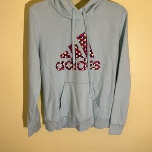 Adidas Blue Sweater with Iconic Logo